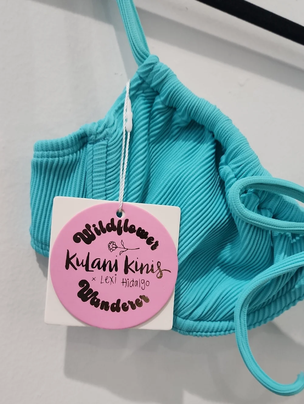 Kulani Kinis x Lexi Hidalgo Ruched Underwire Bikini Bra - Aqua
